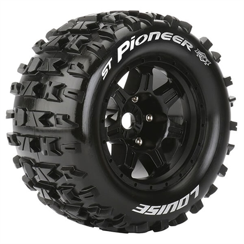 LOUISE RC ST-PIONEER 1/8 SPORT 0" OFFSET HEX 17MM BLACK E-